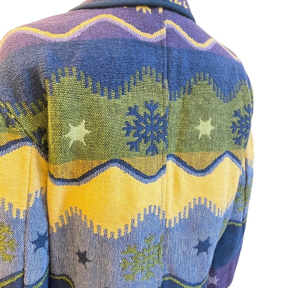 VINTAGE FLASHBACK Southwestern Style Blazer, Size Medium - Picture 8 of 11